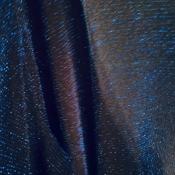 Yours Clothing NWT Plus Size UK 30-32 (US 28) Blue Shimmer Tunic - Picture 5 of 5